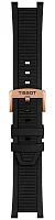 Paski i części Pasek Gumowy Tissot Czarny T-Race T603048543