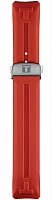 Paski i części Pasek Gumowy Tissot Czerwony 23mm T-Touch Connect Solar z Zapięciem Motylkowym T603046209