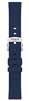 Paski i części Pasek Gumowy Tissot Granatowy 18mm Seastar 1000 T603052191