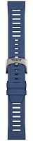 Paski i części Pasek Gumowy Tissot Niebieski 21mm T-Touch Sport T603049210