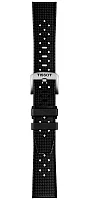 Paski i części Pasek Gumowy Tissot Czarny 20mm Seastar Quartz T603049628