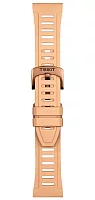 Paski i części Pasek Gumowy Tissot Beżowy Krótki XS 21mm T-Touch Connect Sport T603049208