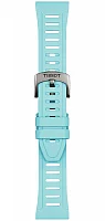 Paski i części Pasek Gumowy Tissot Błękitny Krótki XS 21mm T-Touch Connect Sport T852049329