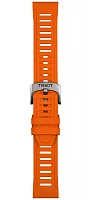 Paski i części Pasek Gumowy Tissot Pomarańczowy 21mm T-Touch Connect Sport T603049212