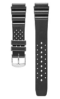 Paski i części Pasek Laco Czarny Kauczukowy 18mm LA-402143