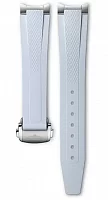 Paski i części Pasek Gumowy Longines Błękitny 17mm Conquest Lady 34mm z Zapięciem Motylkowym L600170798