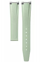 Paski i części Pasek Gumowy Longines Zielony 17mm Conquest Lady L682170797