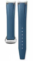 Paski i części Pasek Gumowy Longines Niebieski 17mm Conquest Lady 34mm z Zapięciem Motylkowym L600170822