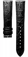 Paski i części Pasek Skórzany Longines Czarny 20mm Presence Automatic L682122618