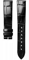 Paski i części Pasek Skórzany Longines Aligator Czarny 18mm La Grande Classique L682111473