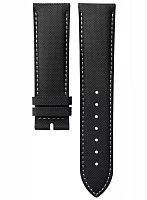 Paski i części Pasek Skórzany Longines Czarny 22mm Legend Diver L682150802