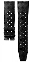 Paski i części Pasek Gumowy Longines Czarny 22mm Legend Diver 42 L682155319