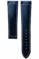 Paski i części Pasek Materiał Na Skórze Longines Granatowy 22mm Spirit Zulu Time, Flyback L682169307