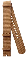Paski i części Pasek Materiałowy Longines NATO Jasnobrązowy 21mm Spirit Zulu Time 39 L682169709