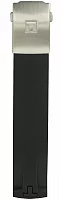 Paski i części Pasek Gumowy Tissot Czarny 20mm z Zapięciem Motylkowym PRS 330 T603028501