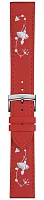 Paski i części Pasek Materiałowy Tissot Czerwony 21mm Everytime T604044061