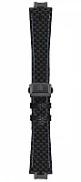 Paski i części Pasek Maurice Lacroix Aikon Skórzany Czarny Carbon AI1018 ML740-005094