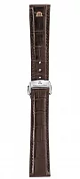 Paski i części Pasek Maurice Lacroix Masterpiece 21mm Skórzany Brązowy MP6118 ML800-005055