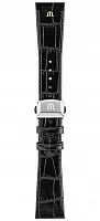 Paski i części Pasek Maurice Lacroix Pontos 21mm Skórzany Czarny PT6388 ML800-005006