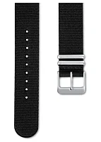 Paski i części Pasek Mudita Textile Charcoal Black 20mm Vegan PASEK-MUDITA-BLK-TX-20