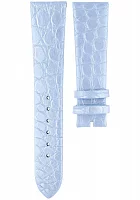 Paski i części Pasek Skórzany Polpora Krokodyl Błękitny 20mm Emalie Diament POLP-PASEK-EMAL-KROK-D-20-16