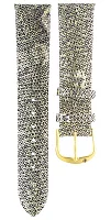 Paski i części Pasek Skórzany Polpora Jaszczurka Złoty XL 18mm Flamingi POLP-PASEK-FLAM-18-16-XL