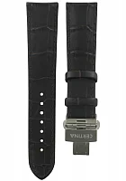 Paski i części Pasek Skórzany Certina Czarny 21mm z Zapięciem Motylkowym DS-8 Chrono Precidrive C600015780