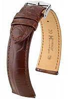 Paski i części Pasek Skórzany Egzotyczny Hirsch Genuine Alligator M Brązowy 10200719