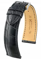 Paski i części Pasek Skórzany Egzotyczny Hirsch Genuine Alligator M Czarny 10200759