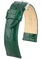 Paski i części Pasek Skórzany Hirsch Crocograin M Zielony 12302840