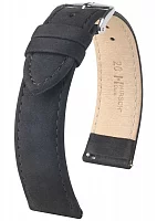 Paski i części Pasek Skórzany Hirsch Osiris Nubuck L Czarny 03433050