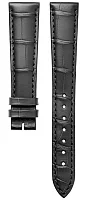 Paski i części Pasek Skórzany Longines Aligator Antracytowy XL 17mm DolceVita L682167282