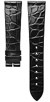Paski i części Pasek Skórzany Longines Aligator Czarny 20mm La Grande Classique L682110119