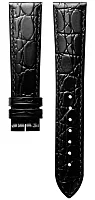 Paski i części Pasek Skórzany Longines Czarny XL 20mm Presence L682122621
