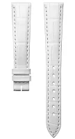 Paski i części Pasek Skórzany Longines Biały XL 15mm DolceVita L682167641