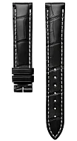 Paski i części Pasek Skórzany Longines Czarny 15mm Master Collection L682135764