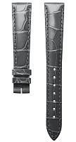 Paski i części Pasek Skórzany Longines Szary 15mm DolceVita L682145123
