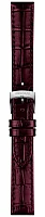 Paski i części Pasek Skórzany Tissot Aligator Bordowy 15mm Carson T600046029