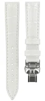 Paski i części Pasek Skórzany Tissot Biały 16mm PRC 200 Lady z Zapięciem Motylkowym T600033918
