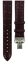 Paski i części Pasek Skórzany Tissot Brązowy 19mm Automatics III PR 100 Le Locle z Zapięciem Motylkowym T600031148