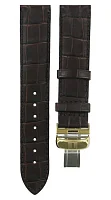 Paski i części Pasek Skórzany Tissot Brązowy 19mm Le Locle z Zapięciem Motylkowym T600013404