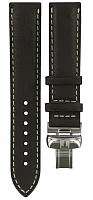 Paski i części Pasek Skórzany Tissot Brązowy 19mm PRC 200 z Zapięciem Motylkowym T600025441