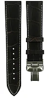 Paski i części Pasek Skórzany Tissot Brązowy 20mm Tradition Chrono z Zapięciem Motylkowym T600031125