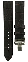 Paski i części Pasek Skórzany Tissot Brązowy 19mm z Zapięciem Motylkowym PRC 200 T600032780