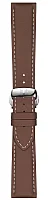 Paski i części Pasek Skórzany Tissot Brązowy 21mm Gentleman z Zapięciem Motylkowym T600044597