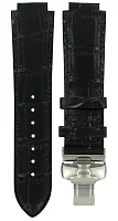 Paski i części Pasek Skórzany Tissot Czarny 14mm TXL Lady z Zapięciem Motylkowym T600031318