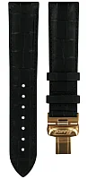 Paski i części Pasek Skórzany Tissot Czarny 20mm Tradition Visodate z Zapięciem Motylkowym T600035970