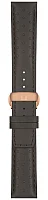 Paski i części Pasek Skórzany Tissot Szary 22mm PRS 516 z Zapięciem Motylkowym T600047341