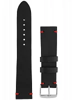 Paski i części Pasek Skórzany Vintage Czarny 22mm PASEK-VINTAGE-22-CZARNY-C-ST
