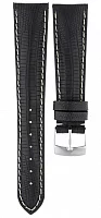 Paski i części Pasek Skórzany Waran Czarny 18mm PASEK-WARAN2-CZARNY-18